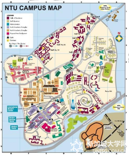 新加坡南洋理工大学校内外交通